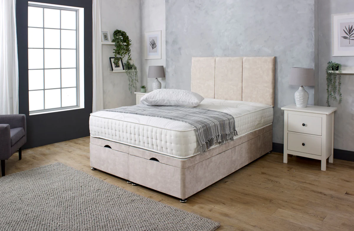 Tulip Ottoman Divan Bed with Headboard Newcastle Beds