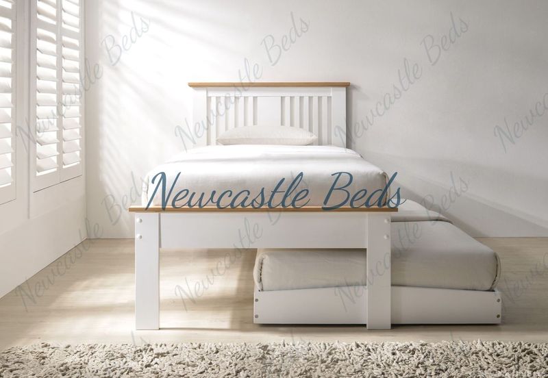 Halkyn Guest Bed White And Oak Newcastle Beds