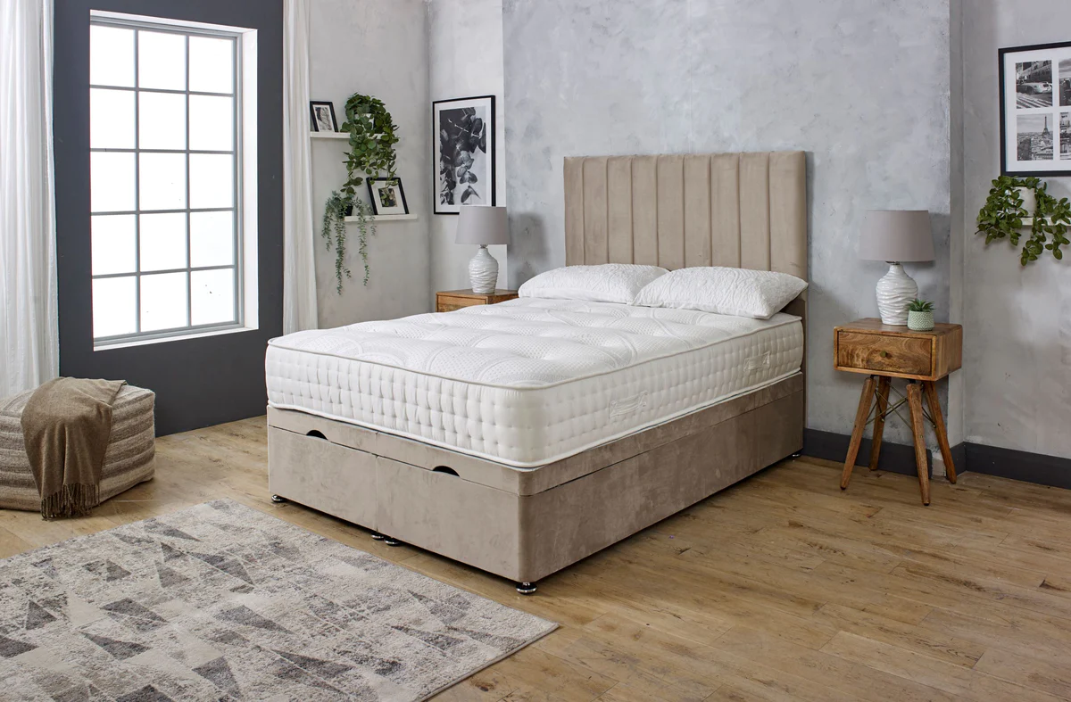 Savannah Ottoman Divan Bed with Headboard Newcastle Beds