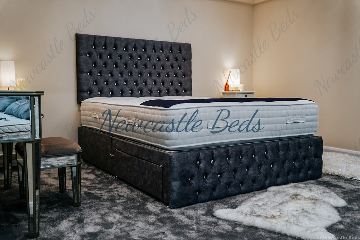 Monte Carlo Divan Set with Headboard & Footboard Newcastle Beds