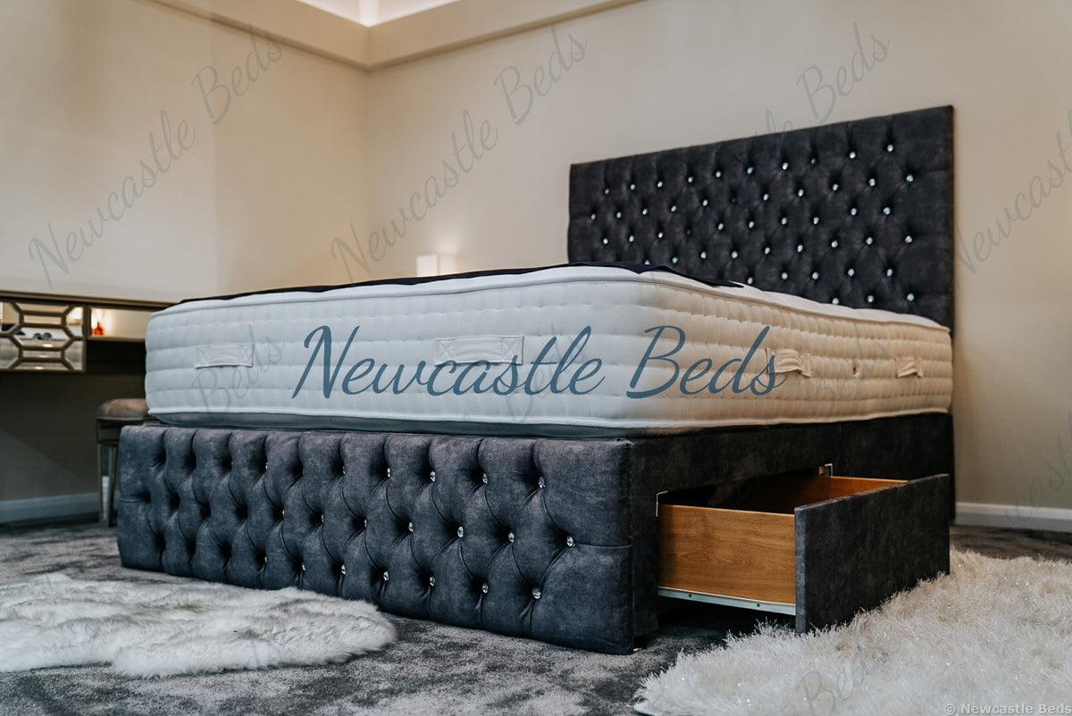 Monte Carlo Divan Set with Headboard & Footboard Newcastle Beds