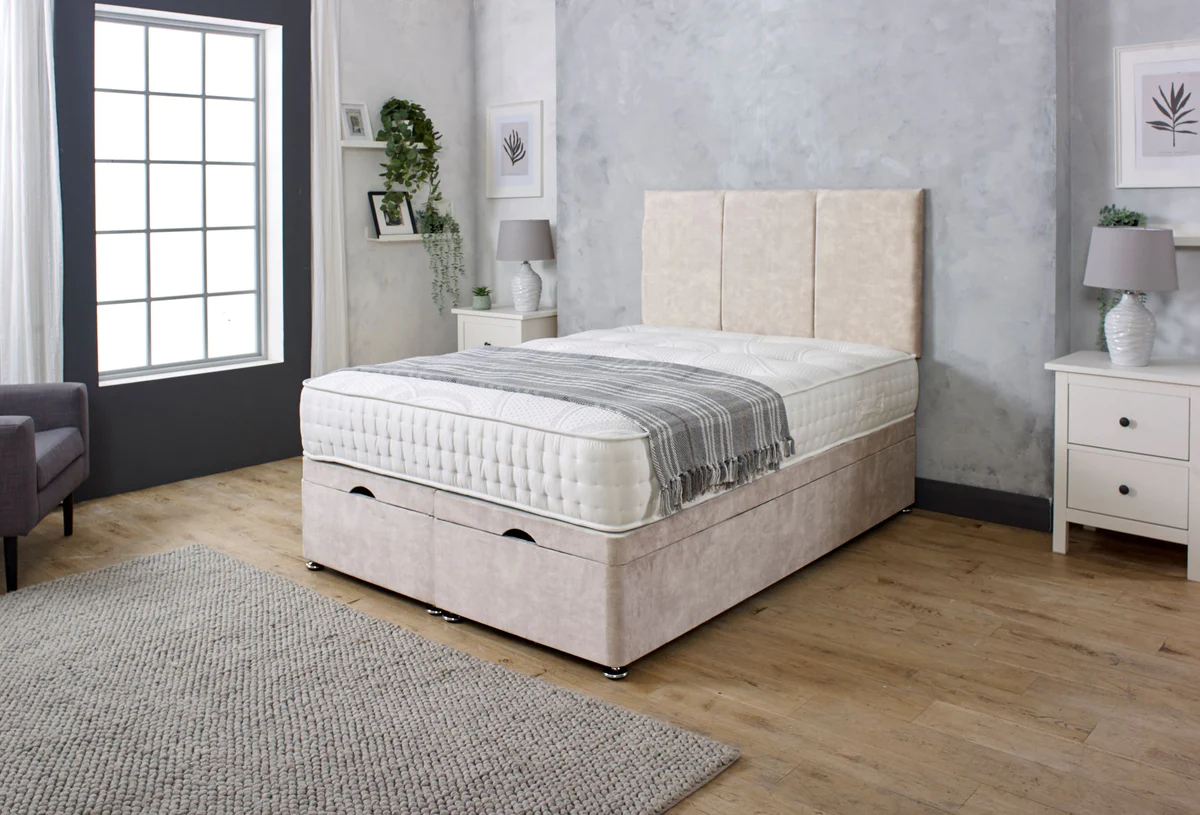 Tulip Ottoman Divan Bed with Headboard Newcastle Beds