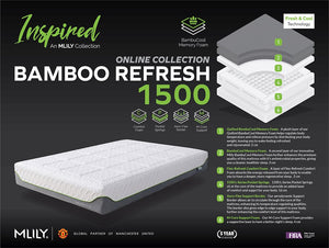 MLILY Bamboo Memory Refresh 1500 Mattress in a Box