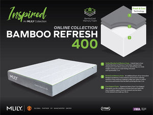 MLILY Bamboo Memory Refresh 400 Mattress in a Box
